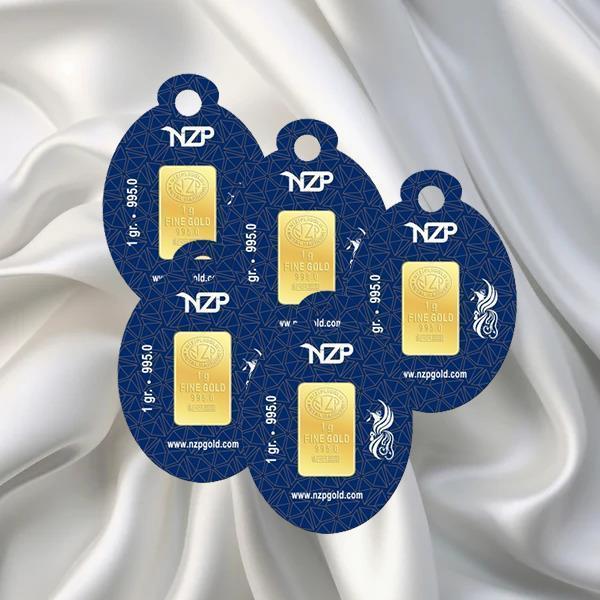 5 Adet 1 Gr 24 Ayar Nizipli Gram Altın - Image 1