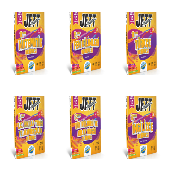 Ünlüler Karması LGS Jett Tüm Dersler Deneme Sınavı Seti 6 Kitap Ünlüler Karması Yayınları - Ünlüler Karması - Image 1