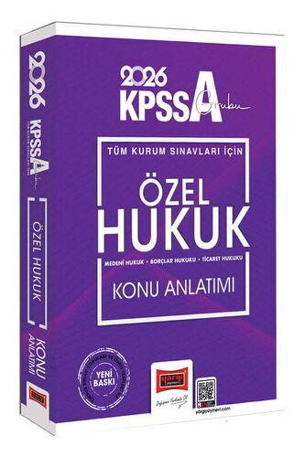 Yargı 2026 KPSS-A Grubu Tüm Kurum Sınavları İçin Özel Hukuk Konu Anlatımı Yargı Yayınları - Bi bigelio - Image 1