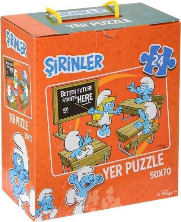 Laço Kids Şirinler 24 Parça Büyük Yer Puzzle - Image 1