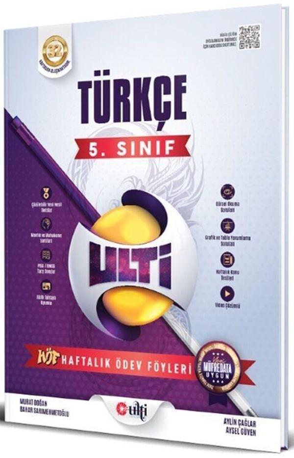 5. Sınıf Türkçe Haftalık Ödev Föyleri Ulti Yayınları - Ulti Yayınları - Image 1