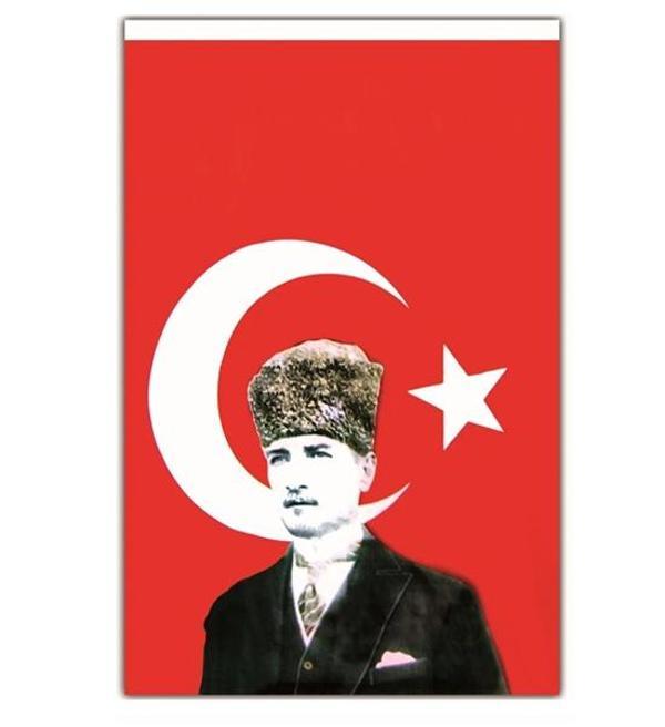 Vatan Atatürklü Bayrak 50X75 Atalı Türk Bayrağı - Image 1