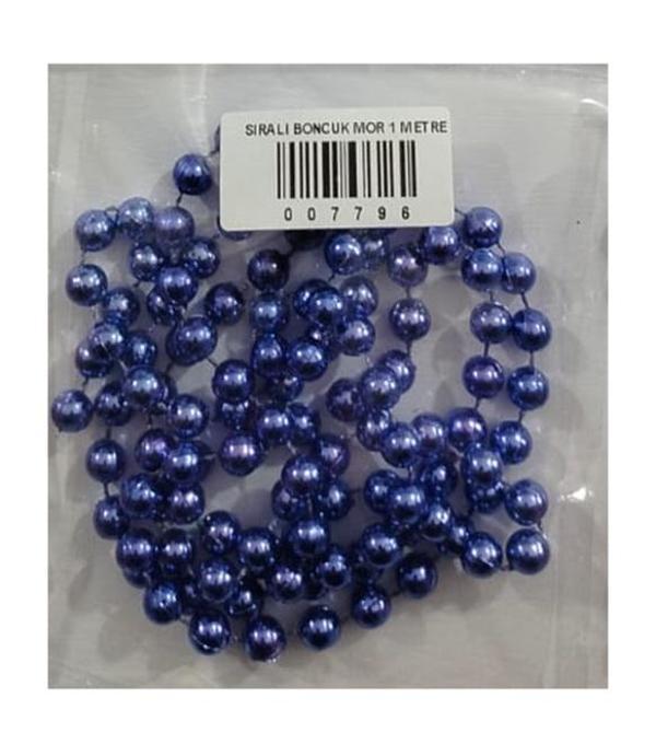 Sıralı Boncuk Mor 1 Metre - 3 paket - Image 1