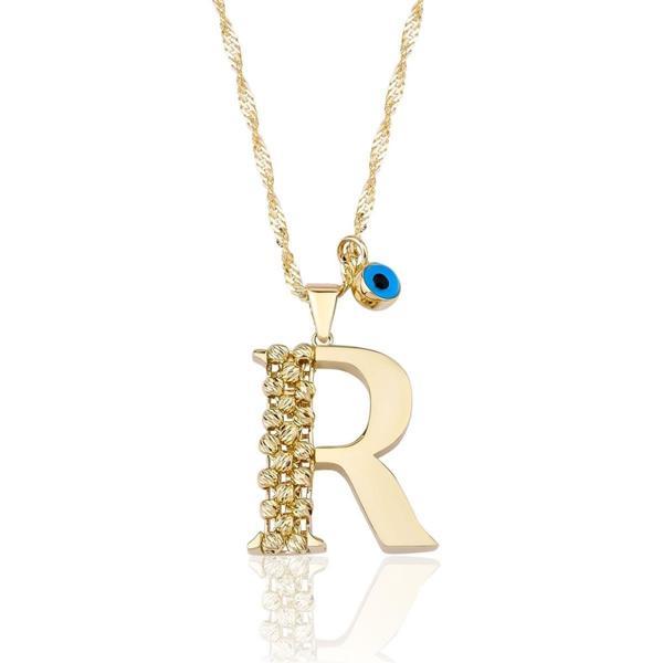 R Harf Altın Kolye 14 Ayar - Image 1