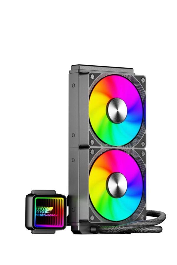 Argb TR240 Sıvı Soğutucu 2x12cm Fan Yüksek Performanslı Işlemci Soğutucusu Sıvı Soğutma (SİYAH) - Image 1