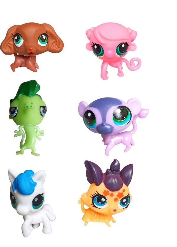 Pop Şeker Littlest Pets Shop Minişler 6 Lı Oyuncak Miniş Ailesi 4.Model - Image 1