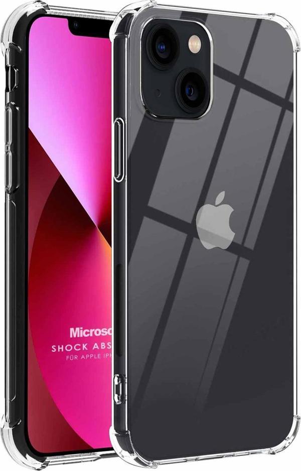 Microsonic Apple iPhone 13 Kılıf Shock Absorbing Şeffaf - Image 1