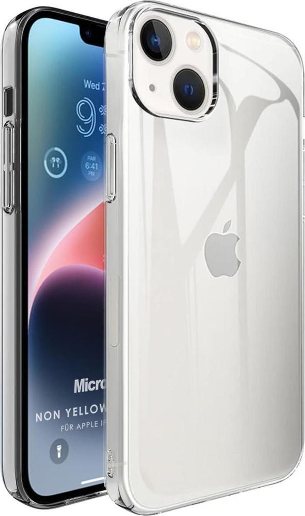 Microsonic Apple iPhone 14 Kılıf Non Yellowing Crystal Clear Sararma Önleyici Kristal Şeffaf - Image 1