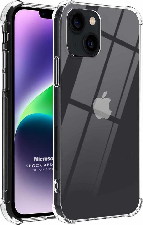 Microsonic Apple iPhone 14 Kılıf Shock Absorbing Şeffaf - Image 1