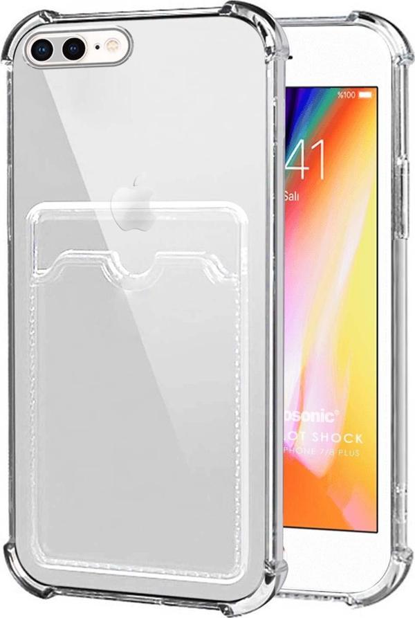 Microsonic Apple iPhone 7 Plus Card Slot Shock Kılıf Şeffaf - Image 1