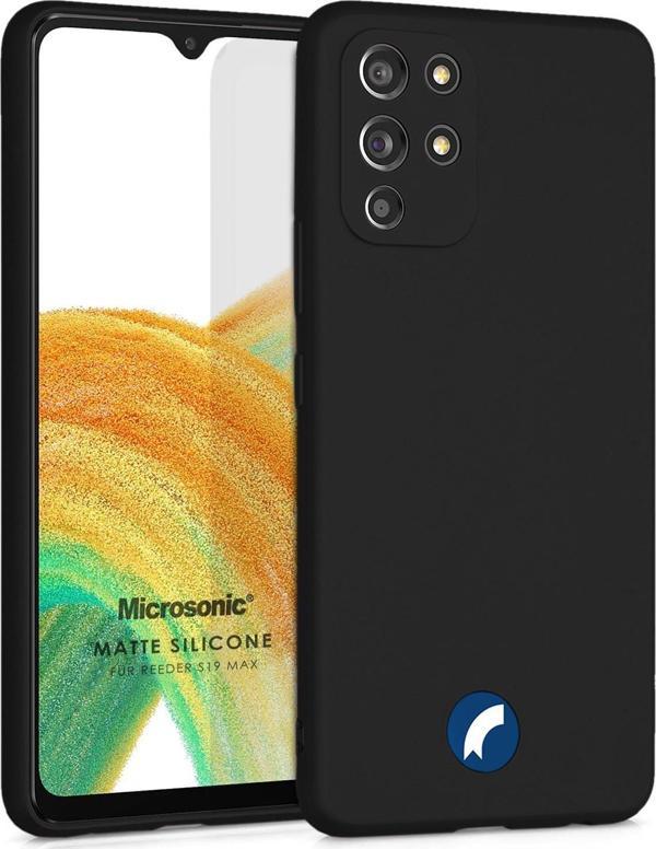 Microsonic Matte Silicone Reeder S19 Max Kılıf Siyah - Image 1