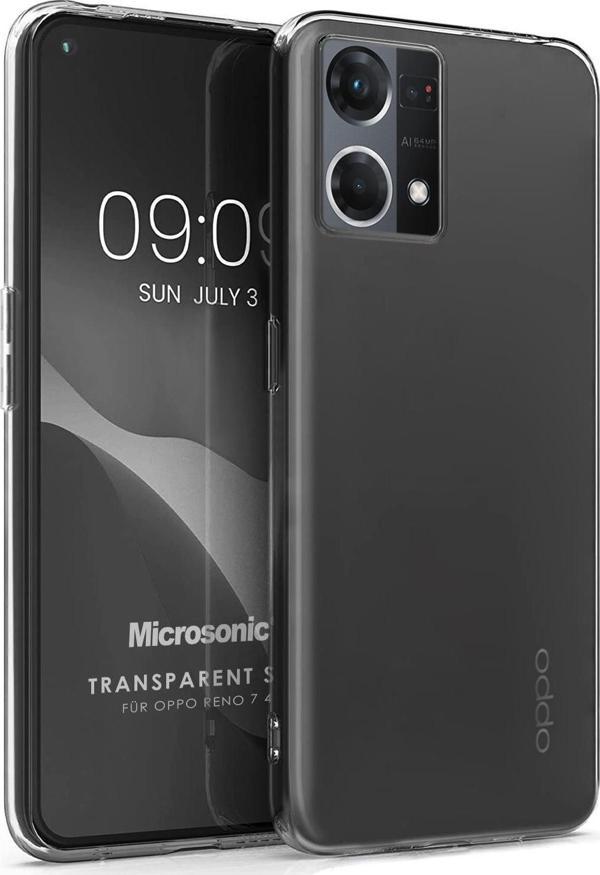 Microsonic Oppo Reno 7 4G Kılıf Transparent Soft Şeffaf - Image 1