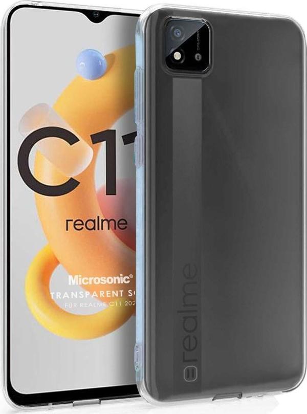 Microsonic Realme C11 2021 Kılıf Transparent Soft Şeffaf - Image 1