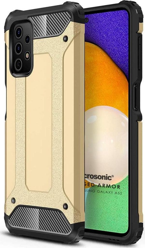 Microsonic Samsung Galaxy A52s Kılıf Rugged Armor Gold - Image 1