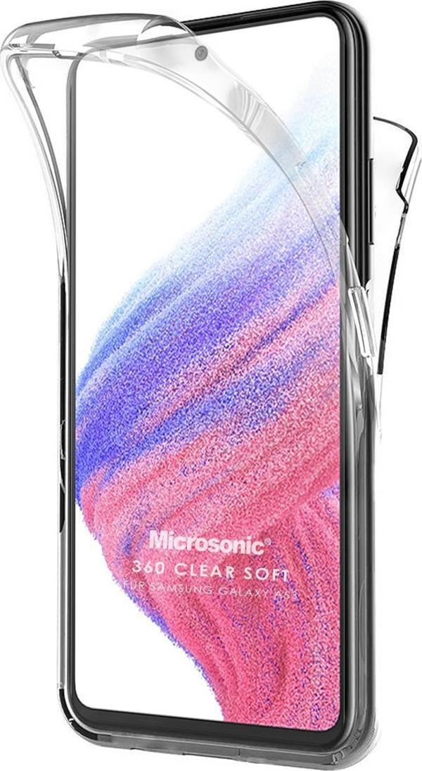 Microsonic Samsung Galaxy A53 5G Kılıf 6 Tarafı Tam Full Koruma 360 Clear Soft Şeffaf - Image 1