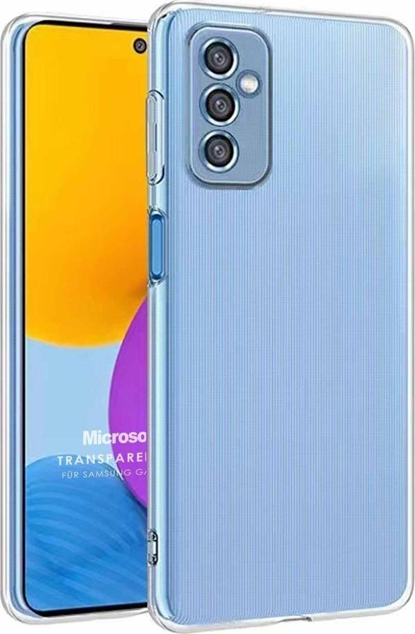 Microsonic Samsung Galaxy M52 Kılıf Transparent Soft Beyaz - Image 1