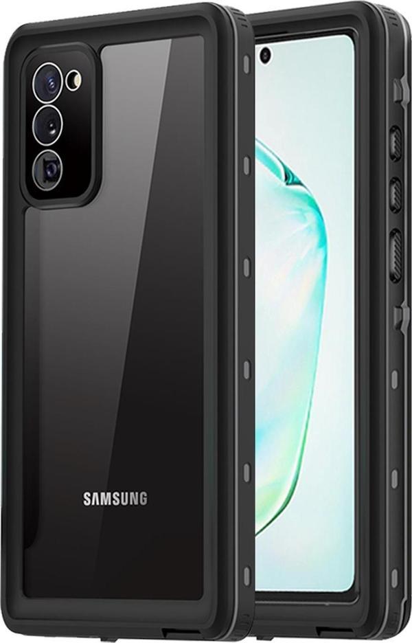 Microsonic Samsung Galaxy Note 20 Kılıf Waterproof 360 Full Body Protective Siyah - Image 1