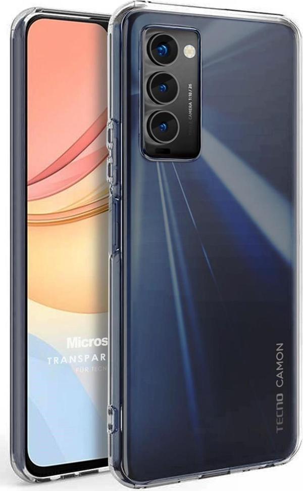 Microsonic TECNO Camon 18 Kılıf Transparent Soft Şeffaf - Image 1