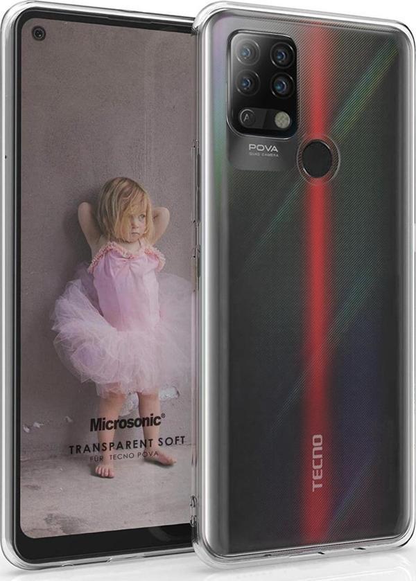 Microsonic TECNO Pova Kılıf Transparent Soft Şeffaf - Image 1