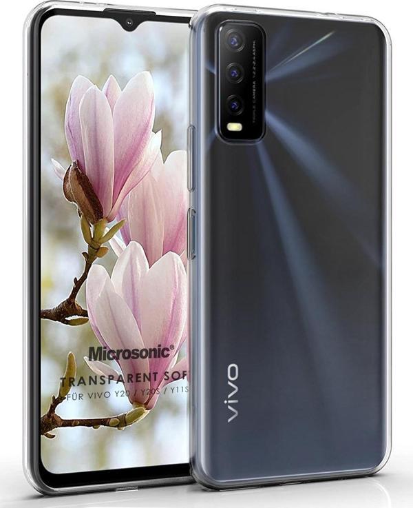 Microsonic Vivo Y20 Kılıf Transparent Soft Beyaz - Image 1