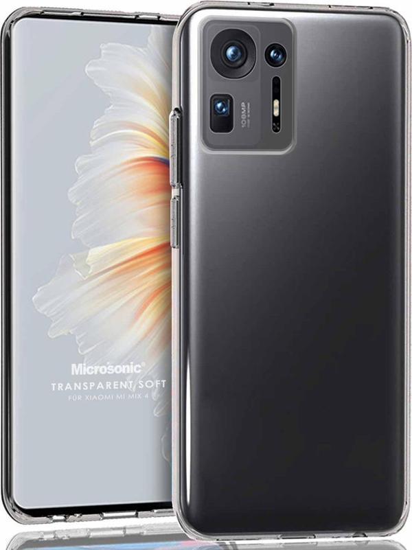 Microsonic Xiaomi Mi Mix 4 Kılıf Transparent Soft Beyaz - Image 1