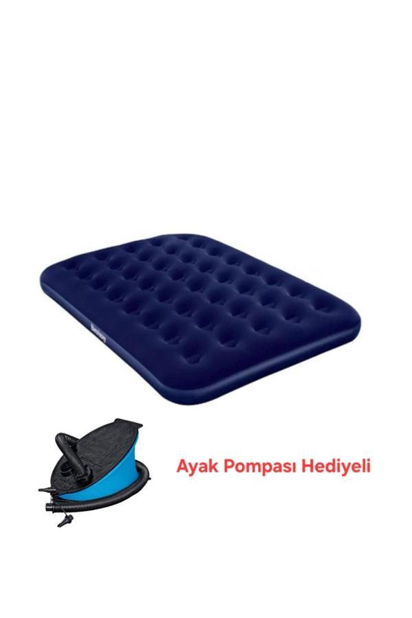 Bestway 191 X 137 X 22 Cm Şişirilebilir Yatak (Ayak Pompası Hediyeli) - Image 1