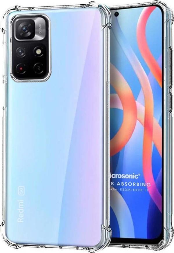 Microsonic Xiaomi Redmi Note 11 Kılıf Shock Absorbing Şeffaf - Image 1