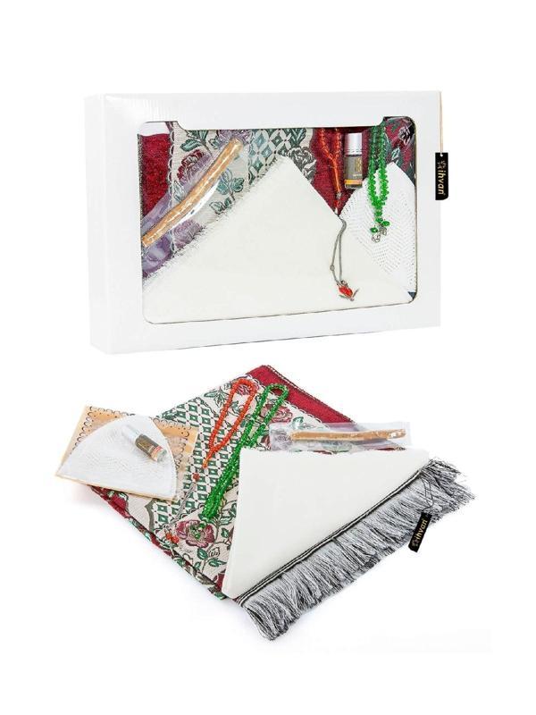 Ramazana Özel  Set 43 - Seccade - Örtü - Esans - Takke - Tesbih - Misvak - Kutulu - Image 1