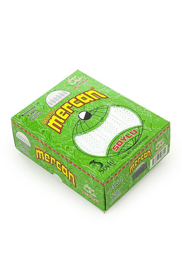 Soylu Mercan Erkek Namaz Takkesi 12li Beyaz Renk - Image 1