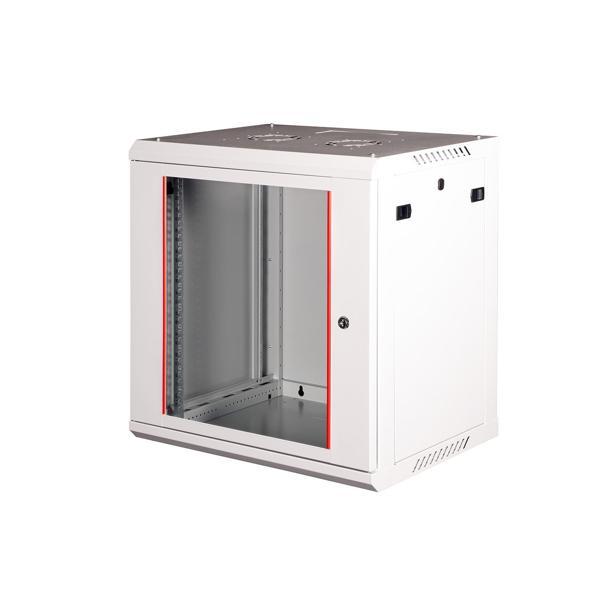 LANDE - 12U 19" Duvar Tipi Rack Kabinet – Genişlik: 600 mm | Derinlik: 450 mm – Açık Gri - Image 1