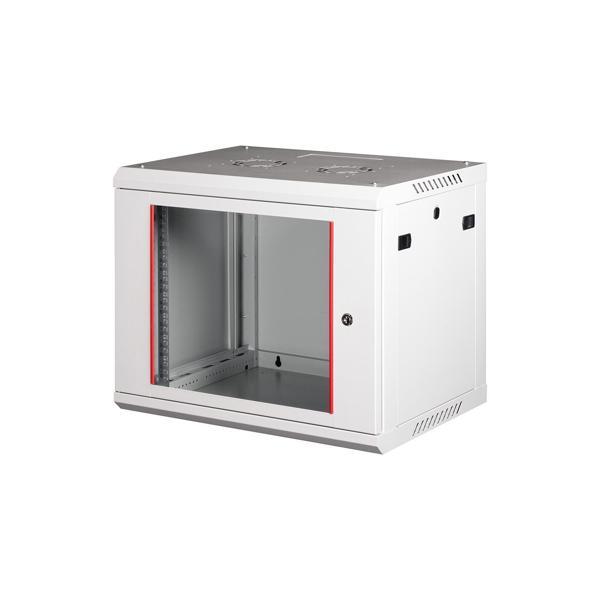 LANDE - 9U 19" Duvar Tipi Rack Kabinet – Genişlik: 600 mm | Derinlik: 450 mm – Açık Gri - Image 1