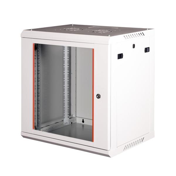 LANDE - 12U 19" Duvar Tipi Rack Kabinet – Genişlik: 600 mm | Derinlik: 600 mm – Açık Gri - Image 1