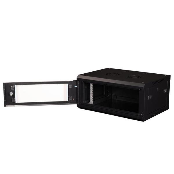 LANDE - 4U 19" Duvar Tipi Rack Kabinet – Genişlik: 600 mm | Derinlik: 450 mm – Siyah - Image 1