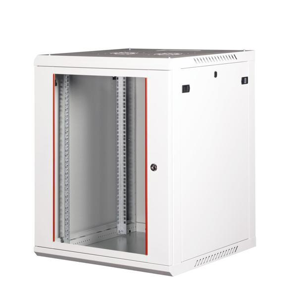 LANDE - 15U 19" Duvar Tipi Rack Kabinet – Genişlik: 600 mm | Derinlik: 600 mm – Açık Gri - Image 1