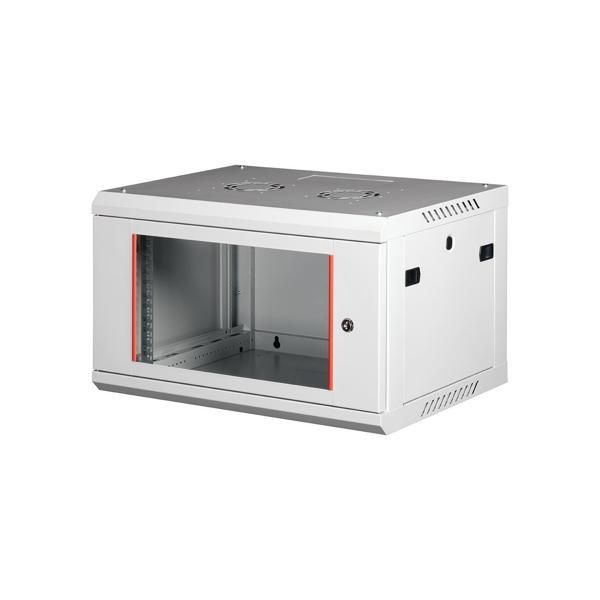 LANDE - 6U 19" Duvar Tipi Rack Kabinet – Genişlik: 600 mm | Derinlik: 450 mm – Açık Gri - Image 1