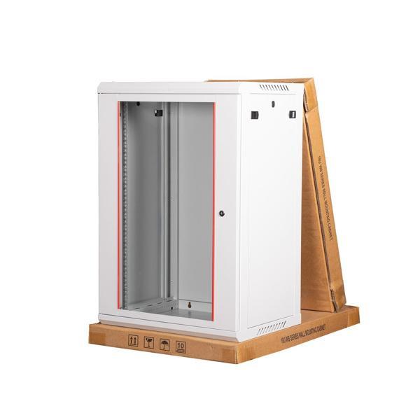 LANDE - 18U 19" Duvar Tipi Rack Kabinet – Genişlik: 600 mm | Derinlik: 450 mm – Açık Gri (Demonte) - Image 1