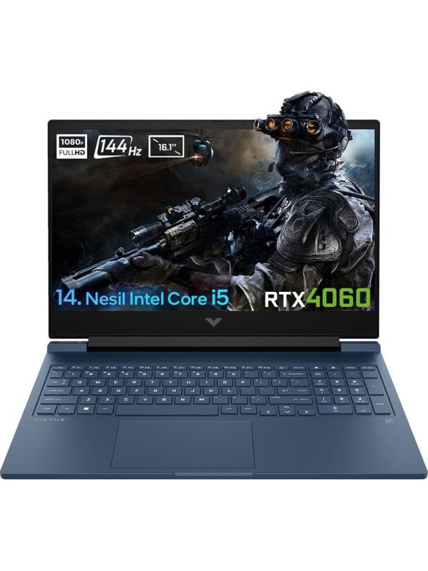 HP Victus 16-R1057NT Intel Core i5-14500HX 9J260EA FR24 40 GB DDR5 2 TB SSD RTX 4060 8GB 16,1" 144Hz Full HD Windows 11 Home Gaming Laptop - Image 1