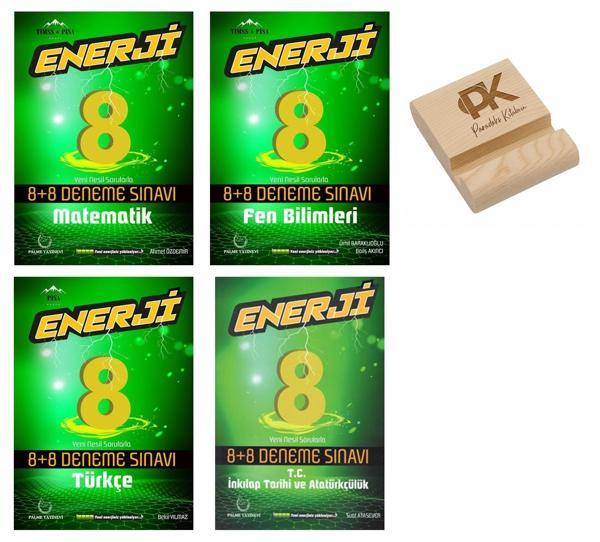 Palme LGS 8. Sınıf Enerji Matematik Fen Bilimleri Türkçe ve İnkılap 8+8 Deneme Sınavı 4lü Set - Palme Yayınları - Image 1