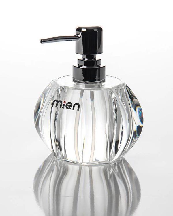 Mien MEN 1545 Akrilik Şeffaf Sıvı Sabunluk 14x7x7 cm - Image 1