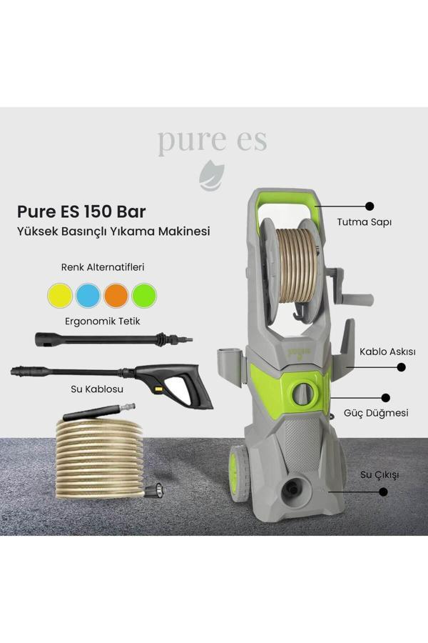 Yüksek Basınçlı Yıkama Makinesi Gri - Yeşil - Image 1