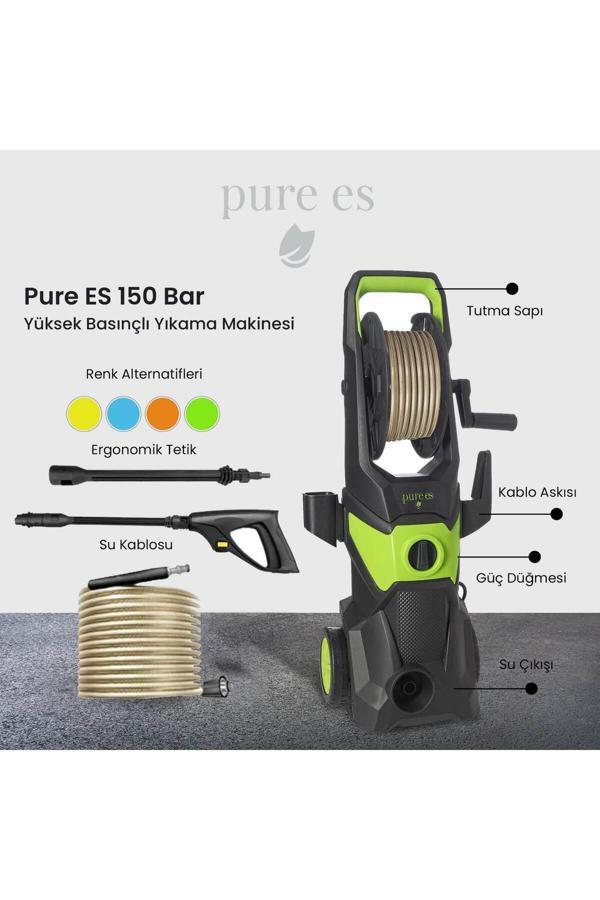 Yüksek Basınçlı Yıkama Makinesi Siyah - Yeşil - Image 1