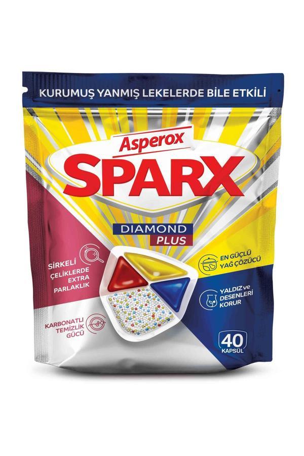 Sparx Diamond Plus Bulaşık Makinesi Kapsül 40 Lı Daha Güçlü (Yeni Ürün) - Image 1