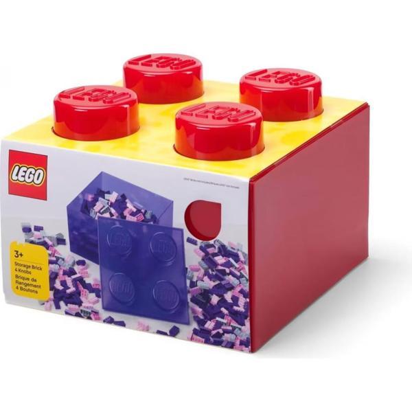 LEGO Storage 253240 2*2 Translucent Red Storage Brick - Image 1