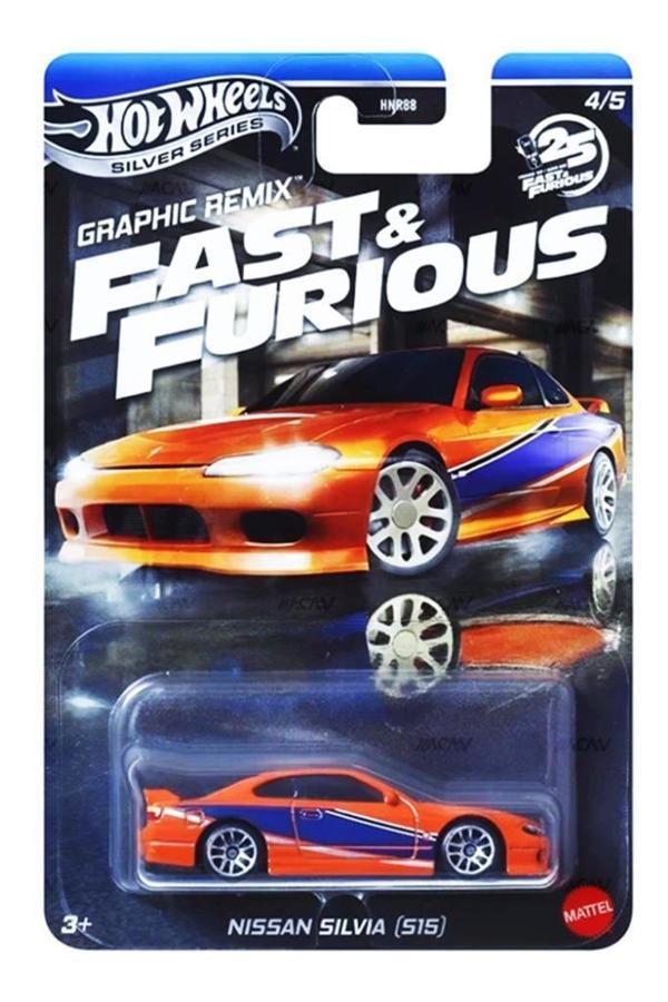 Hot Wheels Silver Series  Fast & Furious Nissan Silvia S15 HNR88 JBY48 - Image 1