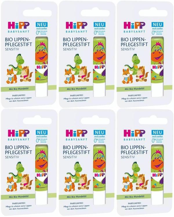 Hipp Babysanft Organik Dudak Nemlendiricisi Ultra Sensıtıv 4.8GR (Yeşil) (6 Lı Set) - Image 1