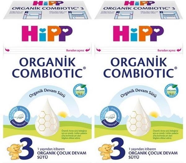 Hipp Organik Combiotic Devam Sütü 600GR No:3 (1 Yaşından İtibaren) (2 Li Set) - Image 1