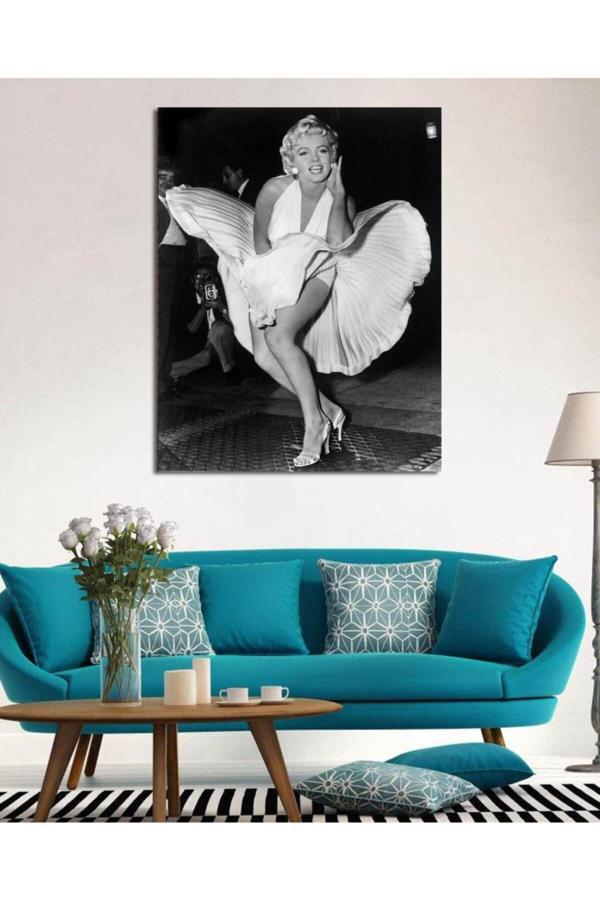 Marilyn Monroe Sanatsal Baskı Kanvas Tablo - Image 1