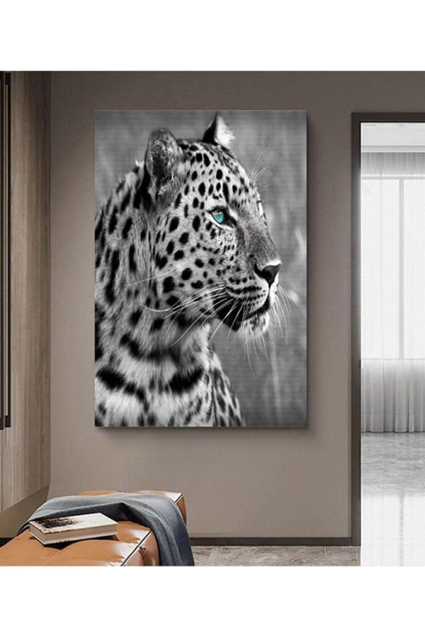 Aslan Leopar Kanvas Tablo - Image 1