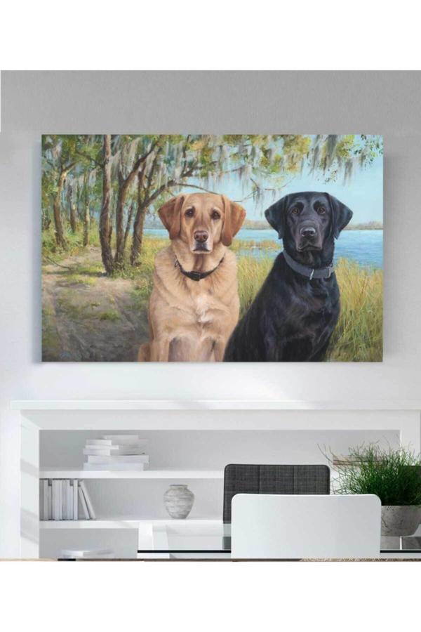 Köpek Resimli Kanvas Tablo - Image 1