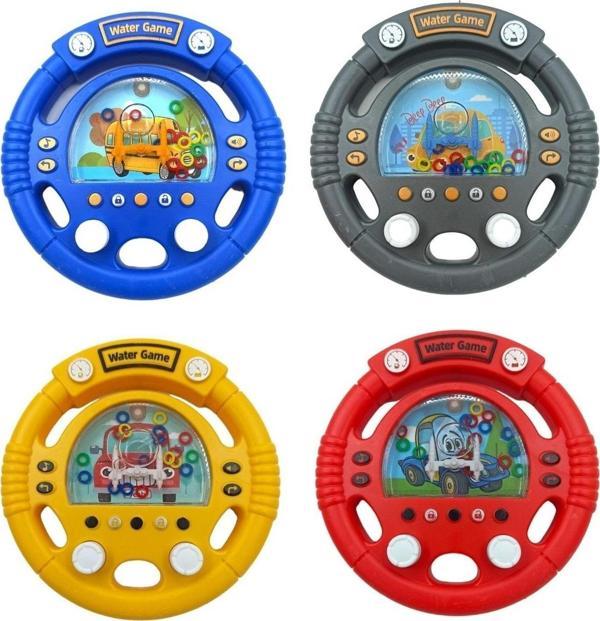 Pop Şeker Oyuncak Suda Halka Geçirme Oyunu Su Atarisi Direksiyon Temalı 13X13Cm. - Image 1